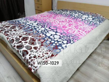 Köves (rózsaszín-szürke) pléd 150x200cm