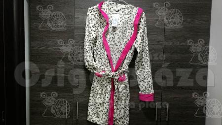 Párduc mintás wellsoft köntös M